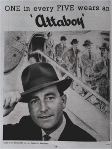 Vintage hat advertisement.